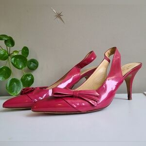 Kate Spade Fuchsia Slingback Heels